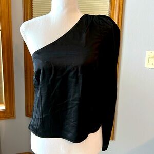 Express One Shoulder Top XS NWT